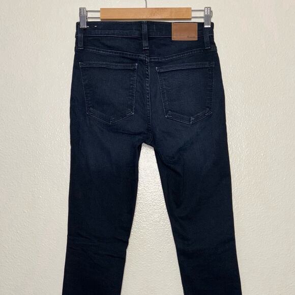 Madewell Jeans Women's Size 26 9” High Rise Skinny In Cold Blue dark Wash - Picture 11 of 16